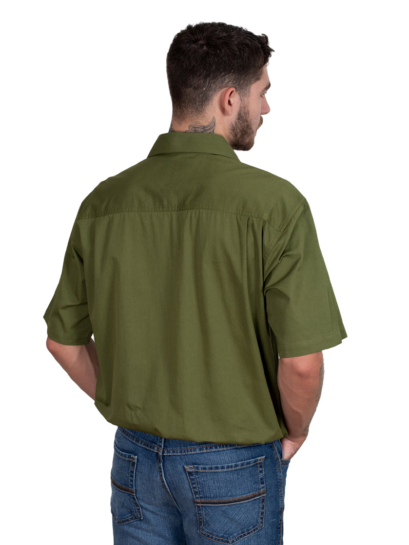 Just Country Mens Adam Workshirt - Olive