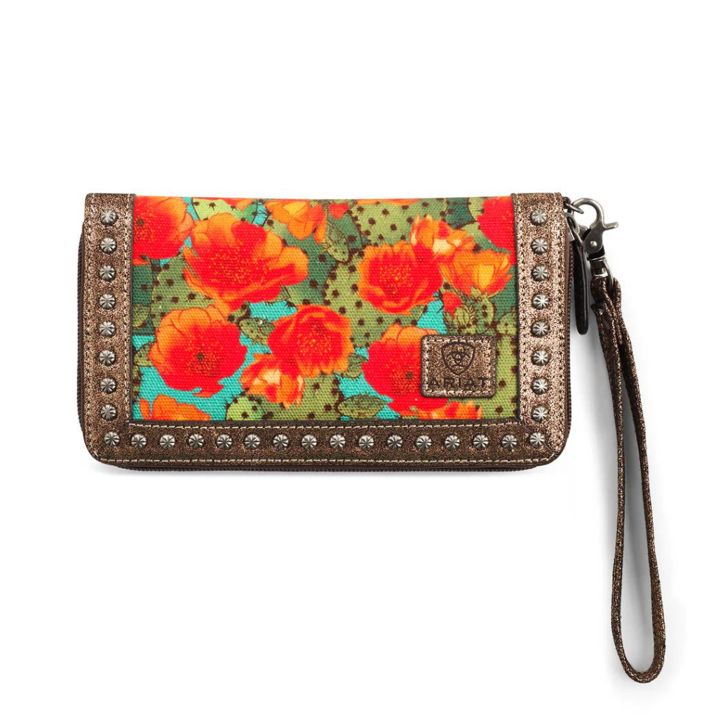 Ariat Clutch wallet - Prickly Pear Cactus Multi