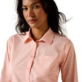 Ariat Womens Team Kirby Shirt - Tropical Peach Geo