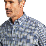Ariat Mens Pro Series Adriel Fitted Shirt - Carbon Blue