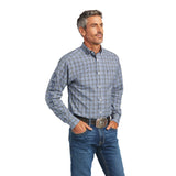 Ariat Mens Pro Series Adriel Fitted Shirt - Carbon Blue