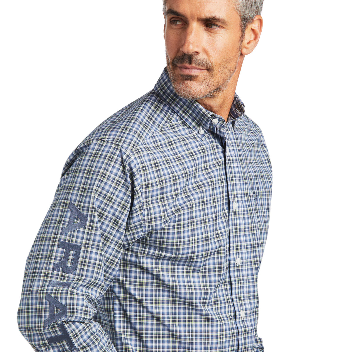 Ariat Mens Pro Series Adriel Fitted Shirt - Carbon Blue