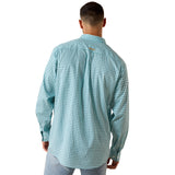 Ariat Mens Wrinkle Free Andy Classic Fit Shirt - Angel Blue Geo Print