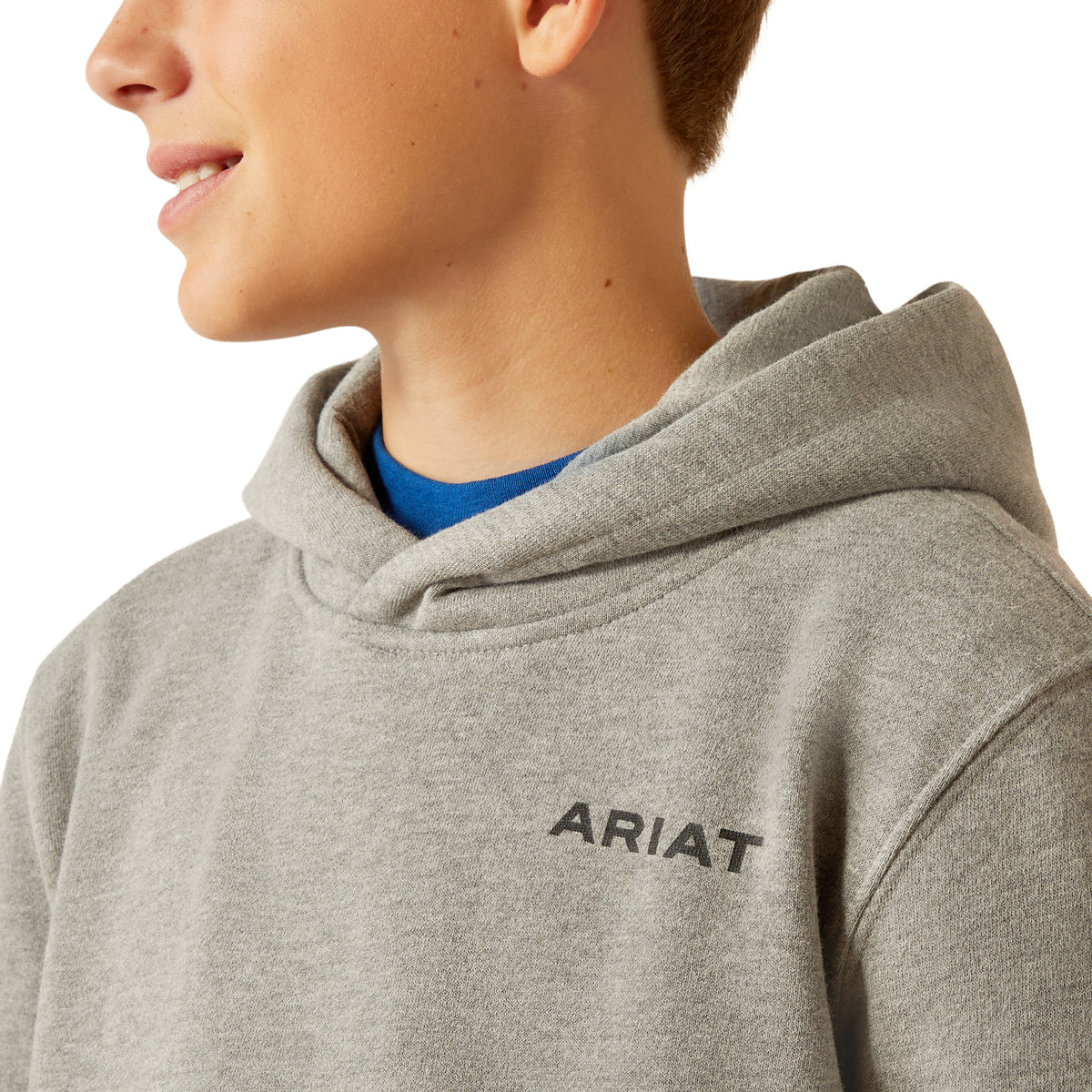 Ariat Boys Bold Hex Hoodie - Grey Heather