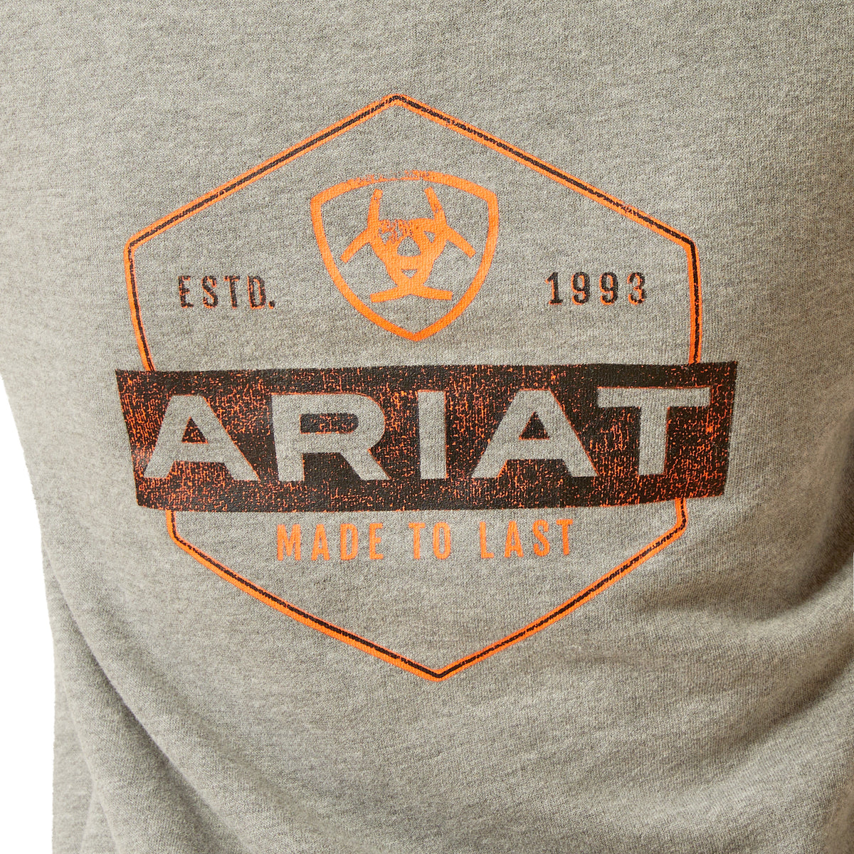 Ariat Boys Bold Hex Hoodie - Grey Heather