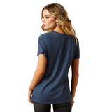 Ariat Womens Bull Night Sky Tee - Vintage Navy