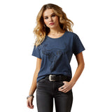 Ariat Womens Bull Night Sky Tee - Vintage Navy