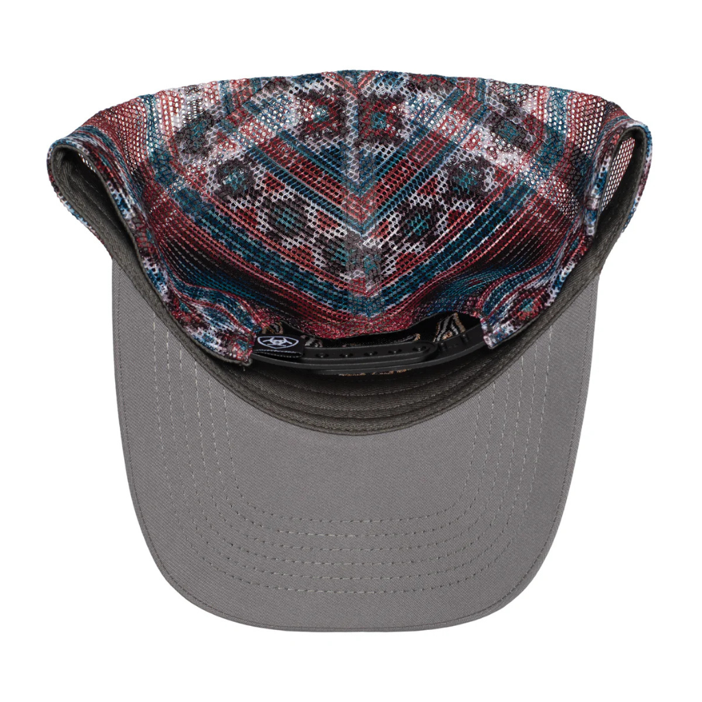 Ariat Long Horn Truck Cap - Grey