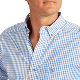 Ariat Mens Pro Series Cliff Shirt - Light Blue Check