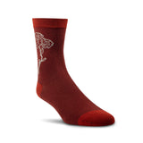Ariat Womens Charm Crew Sokcs - Burnt Brick Toil