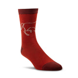 Ariat Womens Charm Crew Sokcs - Burnt Brick Toil