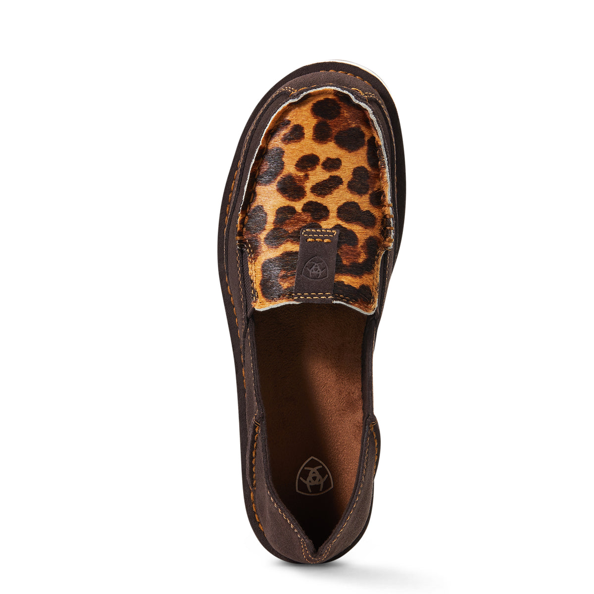 Ariat womens Cruiser - Chocolate Suede/Leopard Hair On