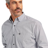 Ariat Mens Pro Series Dayne Mini Stripe Classic Shirt - Black