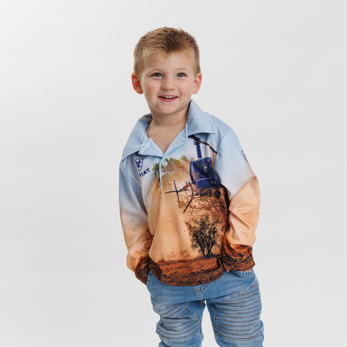 Ariat Kids Fishing Shirt - Helimuster