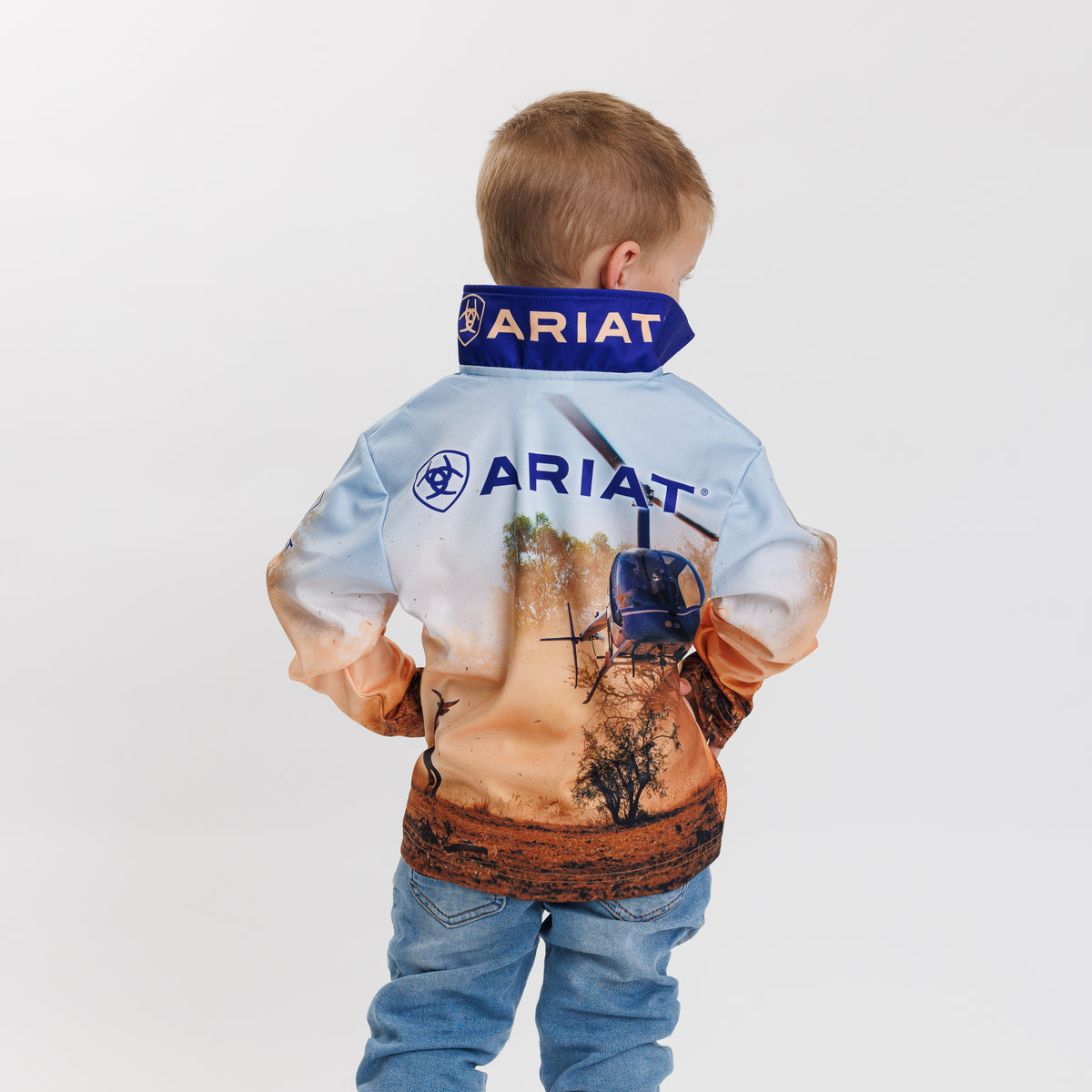 Ariat Kids Fishing Shirt - Helimuster