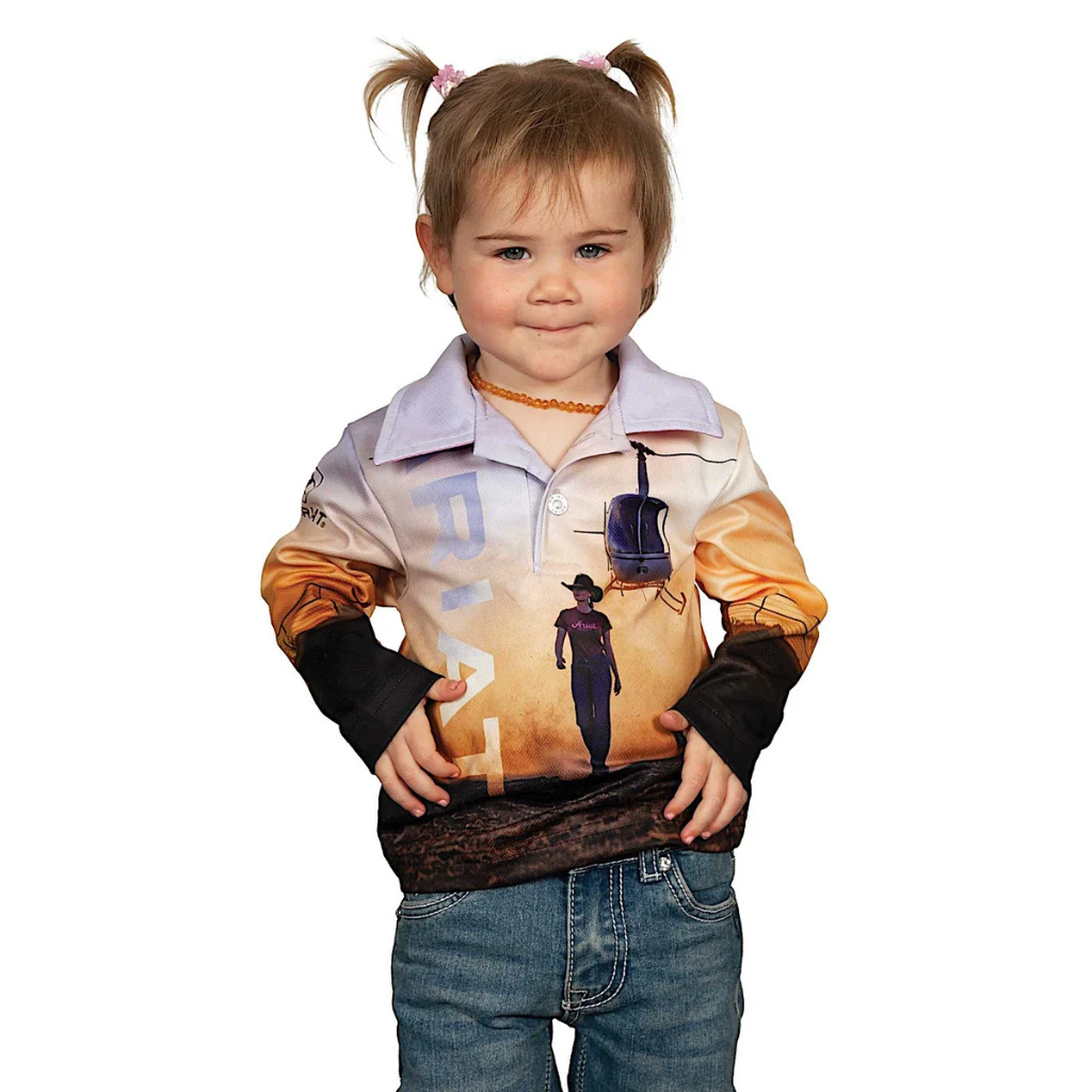 Ariat Kids Fishing Shirt - Outback Cowgirl