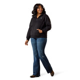 Ariat Womens Foundation Logo 1/2 Zip Sweatshirt - Black