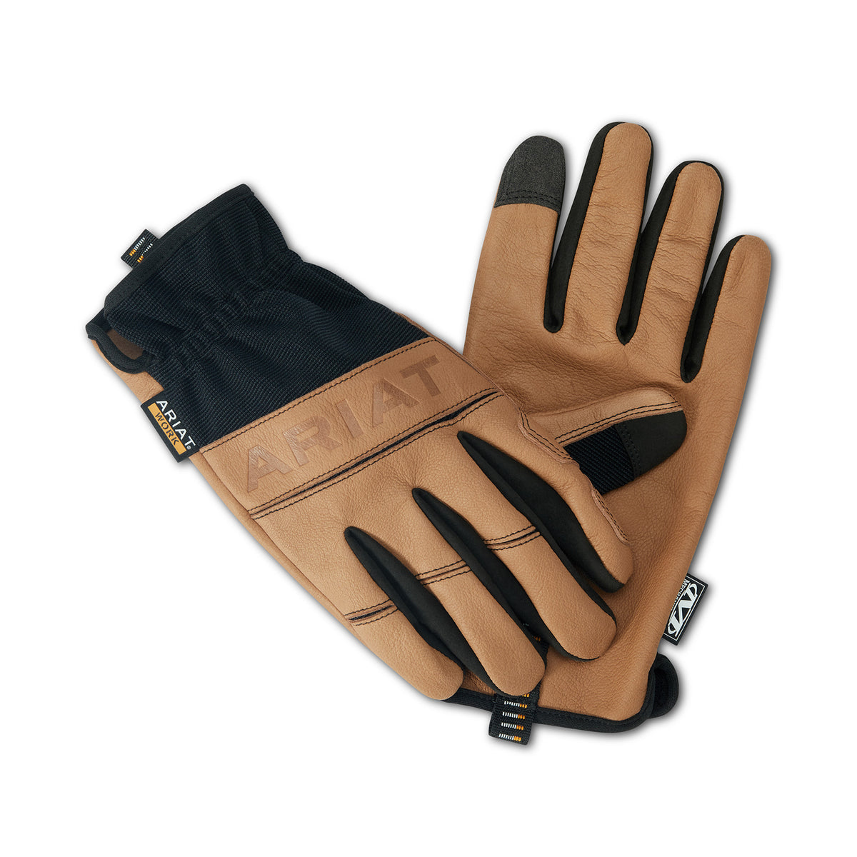 Ariat Mens FlexPro Leather Work Glove - Brown/Black