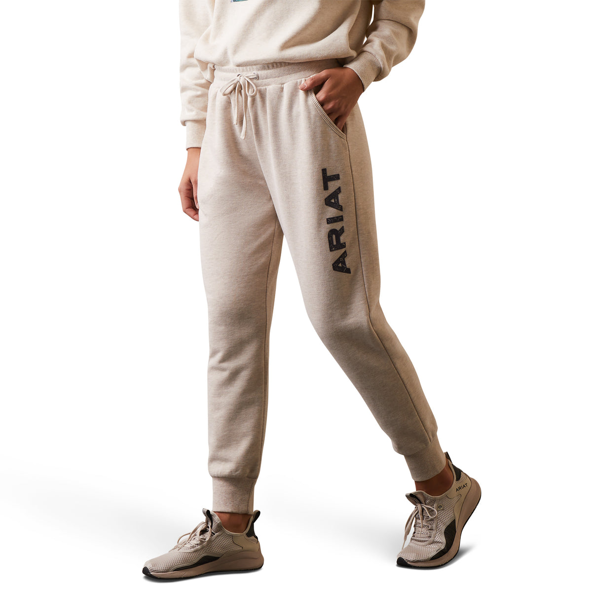 Ariat Womens Real Jogger - Oatmeal Heather