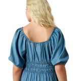 Ariat Womens Juliet Dress - Light Wash Indigo