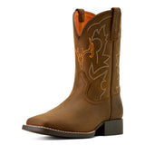 Ariat Kids Deer Ridge Wide Square Toe - Distressed Brown