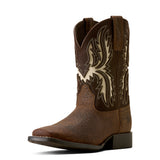 Ariat Kids Driftwood Wide Square Toe - Earth/Royal Chocolate
