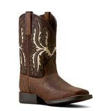 Ariat Kids Driftwood Wide Square Toe - Earth/Royal Chocolate
