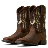 Ariat Kids Driftwood Wide Square Toe - Earth/Royal Chocolate