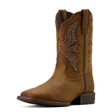 Ariat Kids Westwood Wide Square Toe - Distressed Brown