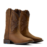 Ariat Kids Westwood Wide Square Toe - Distressed Brown