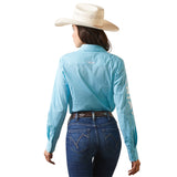 Ariat Womens Real Team Kirby Stretch Shirt - Caidan Print