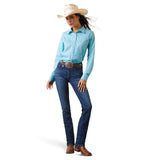 Ariat Womens Real Team Kirby Stretch Shirt - Caidan Print