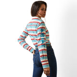 Ariat Womens Real Team Kirby Stretch Shirt - Rosa Serape