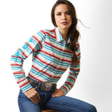 Ariat Womens Real Team Kirby Stretch Shirt - Rosa Serape