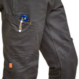 Ariat Mens Rebar M5 Straight Leg Made Tough Knee Guardian Pant - Rebar Grey