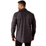 Ariat Mens Wrinkle Free Allen Fitted Shirt - Black