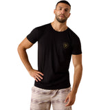 Ariat Mens Banner Badge Tee - Black