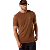 Ariat Mens BBQ Smoke Tee - Soft Silt