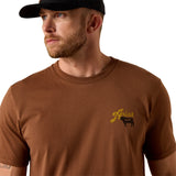 Ariat Mens BBQ Smoke Tee - Soft Silt