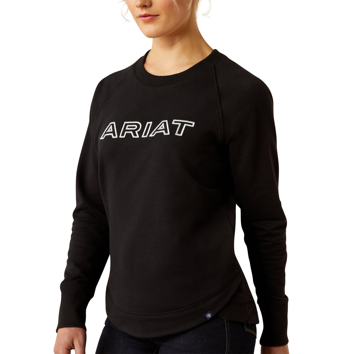Ariat Womens Benica Team Sweatshirt - Black Team
