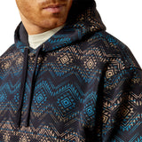 Ariat Mens Block Hoodie - Navy