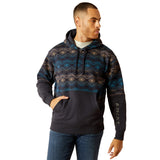 Ariat Mens Block Hoodie - Navy