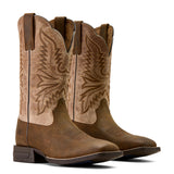 Ariat Mens Brush Cerek Wide Square Toe - Aged Tan/Smokey Taupe