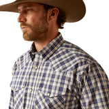 Ariat Mens Pro Series Caine Snap Shirt - Navy