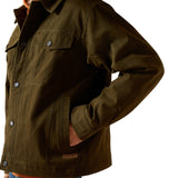 Ariat Mens Canvas Rancher Jacket - Desert Sand Khaki
