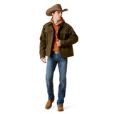 Ariat Mens Canvas Rancher Jacket - Desert Sand Khaki