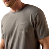 Ariat Mens Desert Badge Tradition Tee - Smoked Pearl