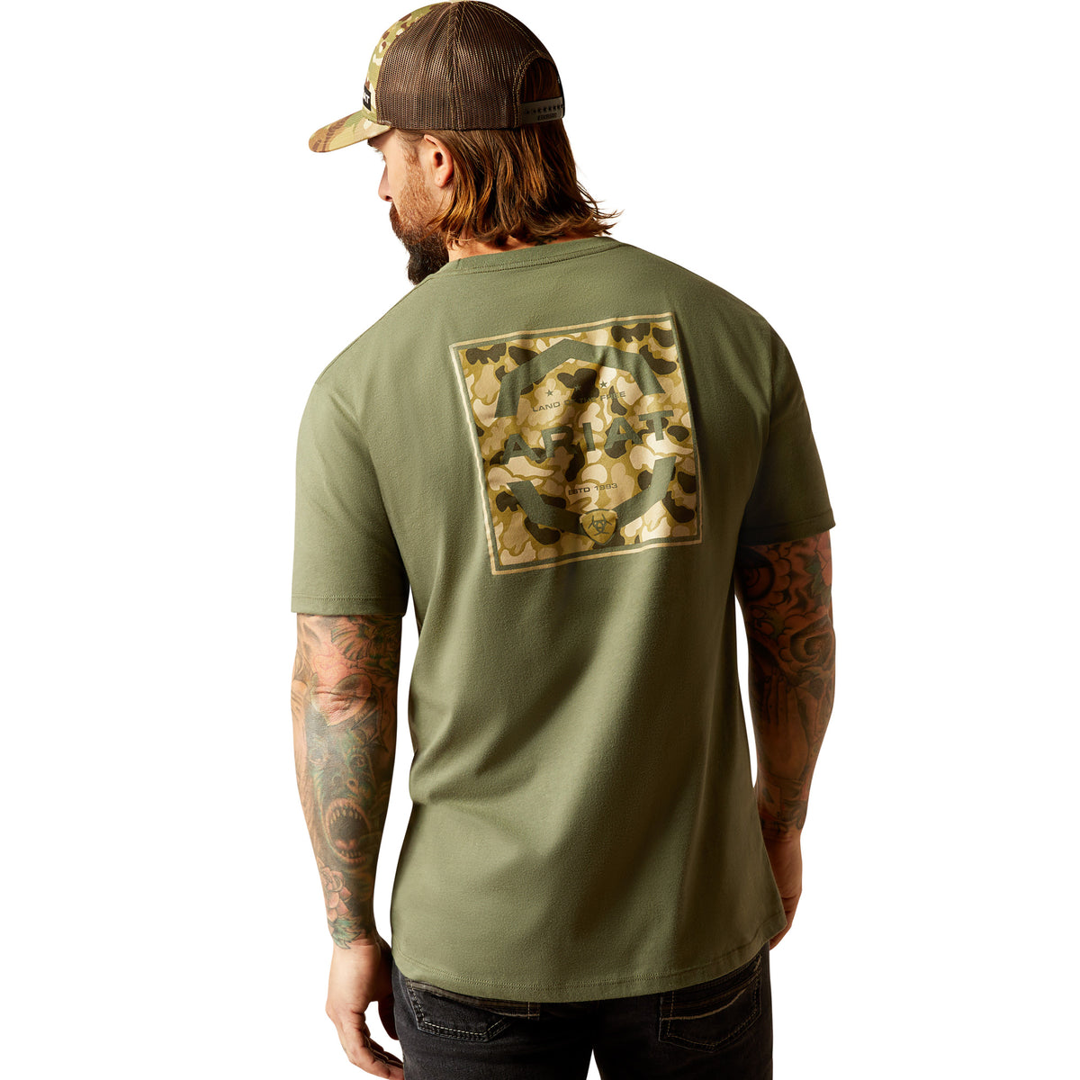 Ariat Mens Duck Tee - Surplus Green