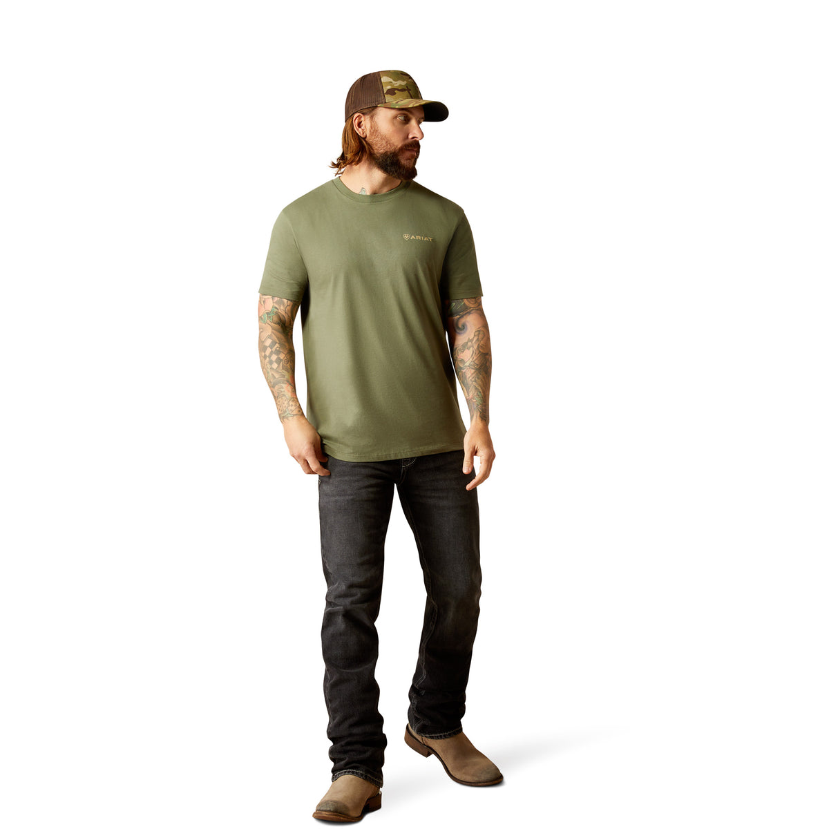 Ariat Mens Duck Tee - Surplus Green