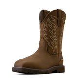 Ariat Mens Groundbreaker Wide Square Toe Steel Toe - Dark Brown